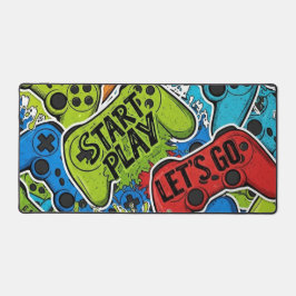 Gamer Pattern Desk Mat デスクマット