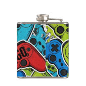 Gamer Pattern Flask フラスク (裏面)