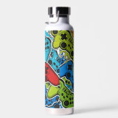 Gamer Pattern Insulated Bottle ウォーターボトル (右面)