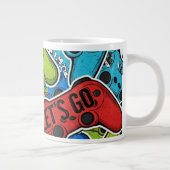 Gamer Pattern Jumbo Specialty Mug ジャンボコーヒーマグカップ (右)