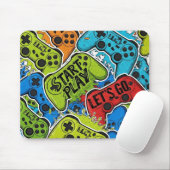 Gamer Pattern Mousepad マウスパッド (マウス)