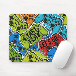 Gamer Pattern Mousepad マウスパッド
