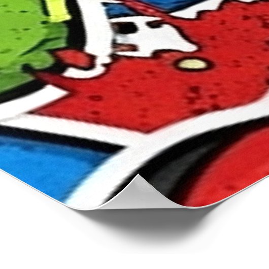 Gamer Pattern Poster ポスター (角)