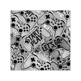 Gamer Pattern Self Inking Rubber Stamp セルフインキングスタンプ