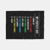 Gamer Perfect Day フリースブランケット (正面(横))