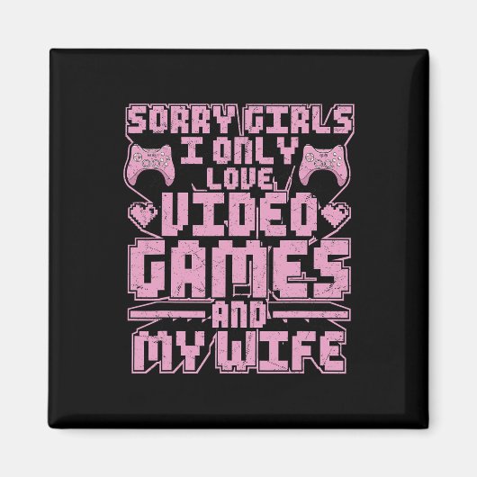 Gamer Priorities – Video Games And Wife  マグネット (正面)