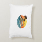 Gamer Retro Sunset Design アクセントクッション (裏面(縦))