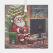 Gamer Santa Ornament ガラスオーナメント (正面)