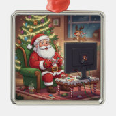 Gamer Santa Ornament メタルオーナメント (正面)