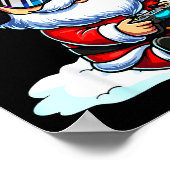 Gamer Santa Video Game Christmas Gaming  ポスター (角)