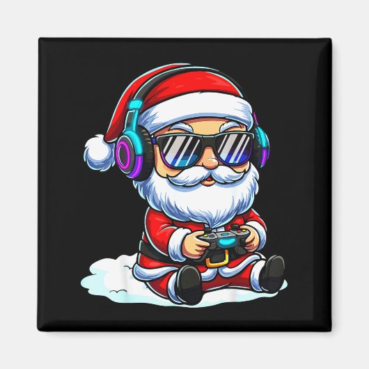 Gamer Santa Video Game Christmas Gaming  マグネット (正面)