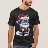 Gamer Santa Video Game Christmas Gaming  Tシャツ (正面)