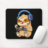 Gamer Sloth Gaming Sloths Video Game Gift マウスパッド (マウス)