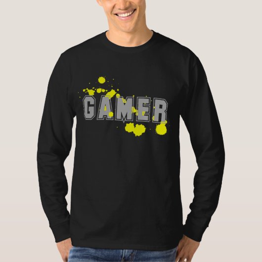 gamer t-shirts yellow tシャツ (正面)