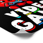 Gamer Valentines V For Video Games Boys Funny Hear ポスター (角)