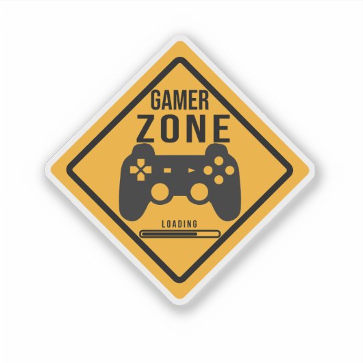 Gamer Zone Sign シール (正面)