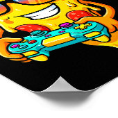 Gamer Zza Slice Video Gaming Boy Enthusiast Gamer  ポスター (角)