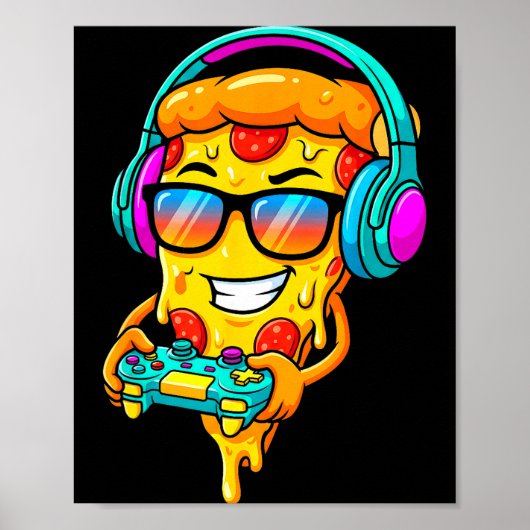 Gamer Zza Slice Video Gaming Boy Enthusiast Gamer  ポスター (正面)