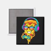 Gamer Zza Slice Video Gaming Boy Enthusiast Gamer  マグネット (正面/裏面)