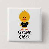 GamerChick 缶バッジ (正面)