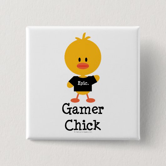 GamerChick 缶バッジ (正面)