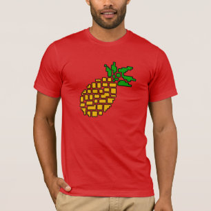 GamerFruitメンズ大きいパイナップルTシャツ(暗い) Tシャツ
