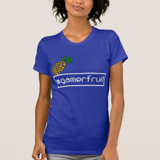 GamerFruitレディースピクセルTシャツ(暗い) Tシャツ