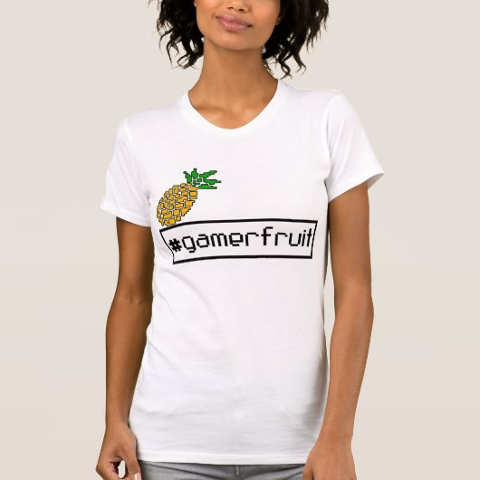 GamerFruit WoensピクセルTシャツ Tシャツ (正面)