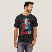 Gamerica 4th of July Video Game American Flag Uncl Tシャツ (正面フル)