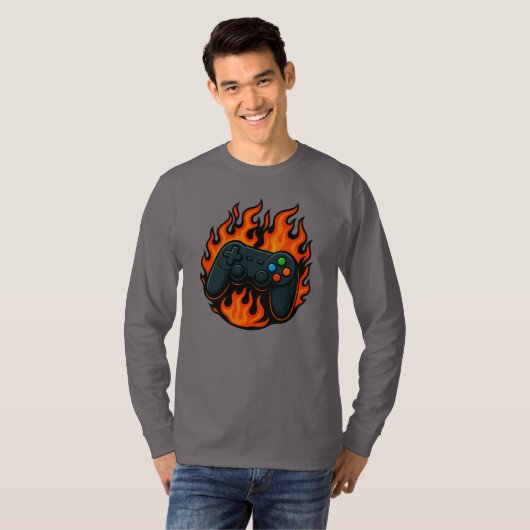  Gamers Console Long Sleeve T-Shirt Tシャツ (正面フル)