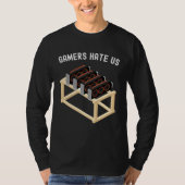 Gamers Hate Us Crypto  Miner Gear Cryptocurrency Tシャツ (正面)