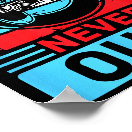 Gamers Never Quit Funny Gaming Quotes Gift For Rpg ポスター (角)