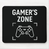 GAMER'S ZONE Minimalist Gaming MousePad マウスパッド (正面)