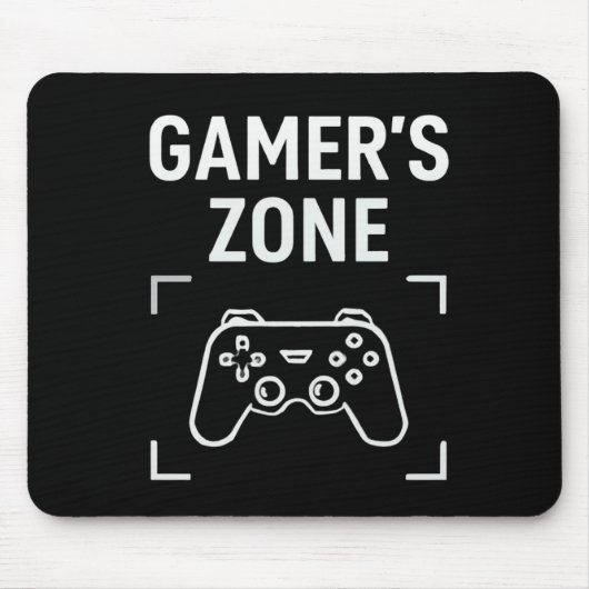 GAMER'S ZONE Minimalist Gaming MousePad マウスパッド (正面)