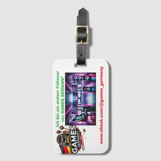 Games Germany Kofferanhänger – Dein Gepäck im Game ラゲッジタグ (正面縦)