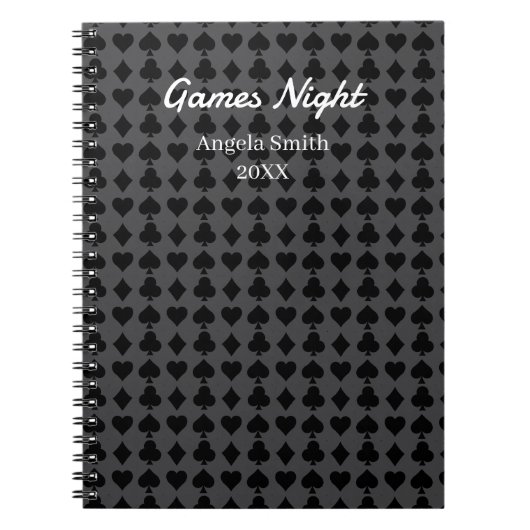 Games Night Notebook – Score Keeper & Party Games  ノートブック (正面)
