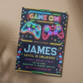 Games on Glow誕生日パーティーへの招待 招待状