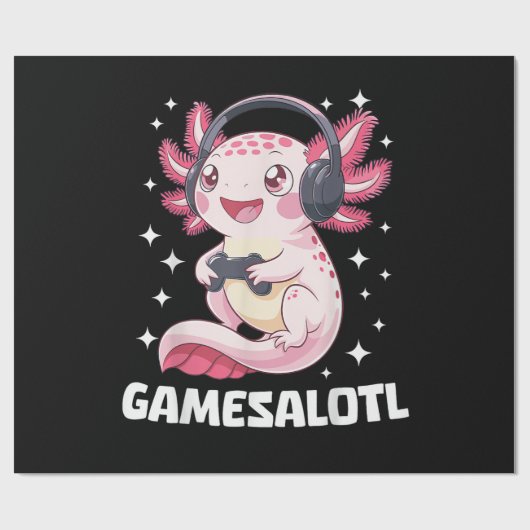 Gamesalotl アホロートル ゲーミング ラッピングペーパー (フラット)