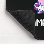 Gamesalotl Axolotlかわいい遊のビデオゲーム マウスパッド (コーナー)