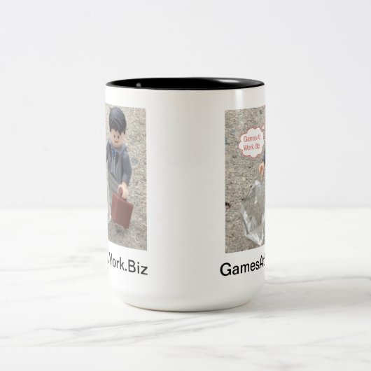 GamesAtWork.Bizのクラシックのマグ ツートーンマグカップ (中央)