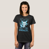 Gamesolotlゲーマーアクソロトル魚遊のビデオゲーム Tシャツ (正面フル)