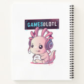 Gamesolotl - ウーパールーパーゲーマー ノートブック (裏面)
