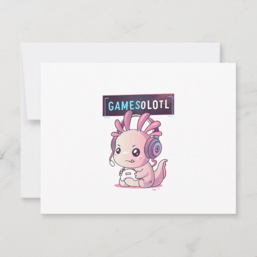 Gamesolotl - ウーパールーパーゲーマー 招待状 (正面)