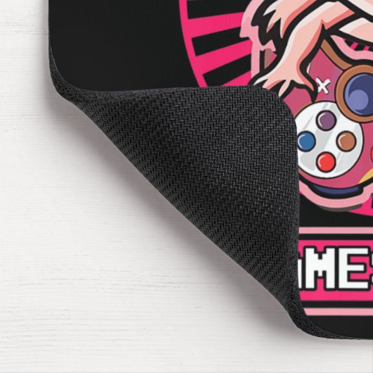 Gamesolotl AxolotlかわいいかわいいアニメゲームキッズB マウスパッド (コーナー)