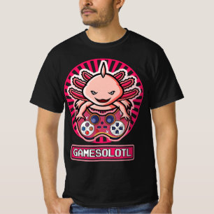 Gamesolotl AxolotlかわいいかわいいアニメゲームキッズB Tシャツ