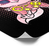 Gamesolotl AxolotlビデオゲーマーかわいいアニメキッズB ポスター (角)