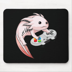 Gamesolotl AxolotlビデオゲームかわいいAnime Gaming マウスパッド