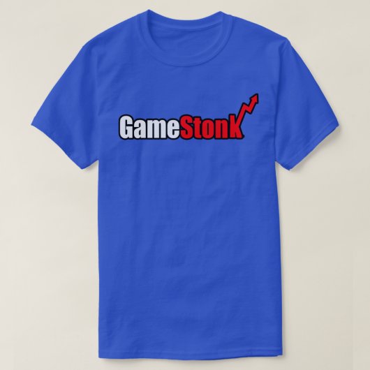 GameStonkとおもしろいステッカー Tシャツ (デザイン正面)