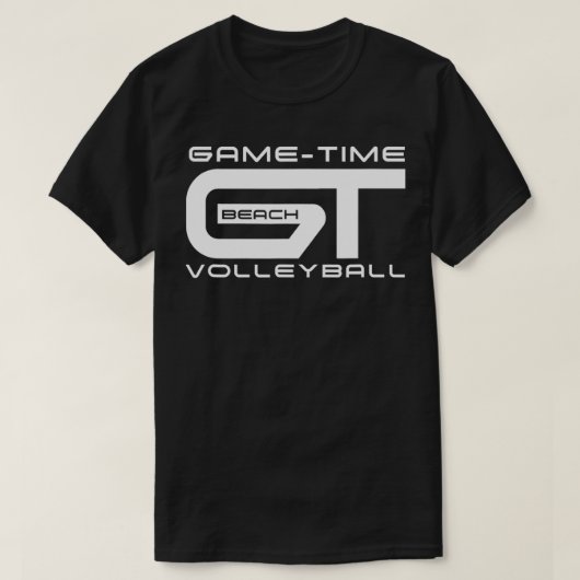 GameTimeホワイトロゴ Tシャツ (デザイン正面)