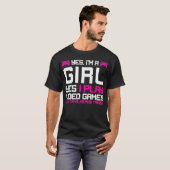 GAMING 365 Yes Im A Gamer Girl Video Games Tシャツ (正面フル)